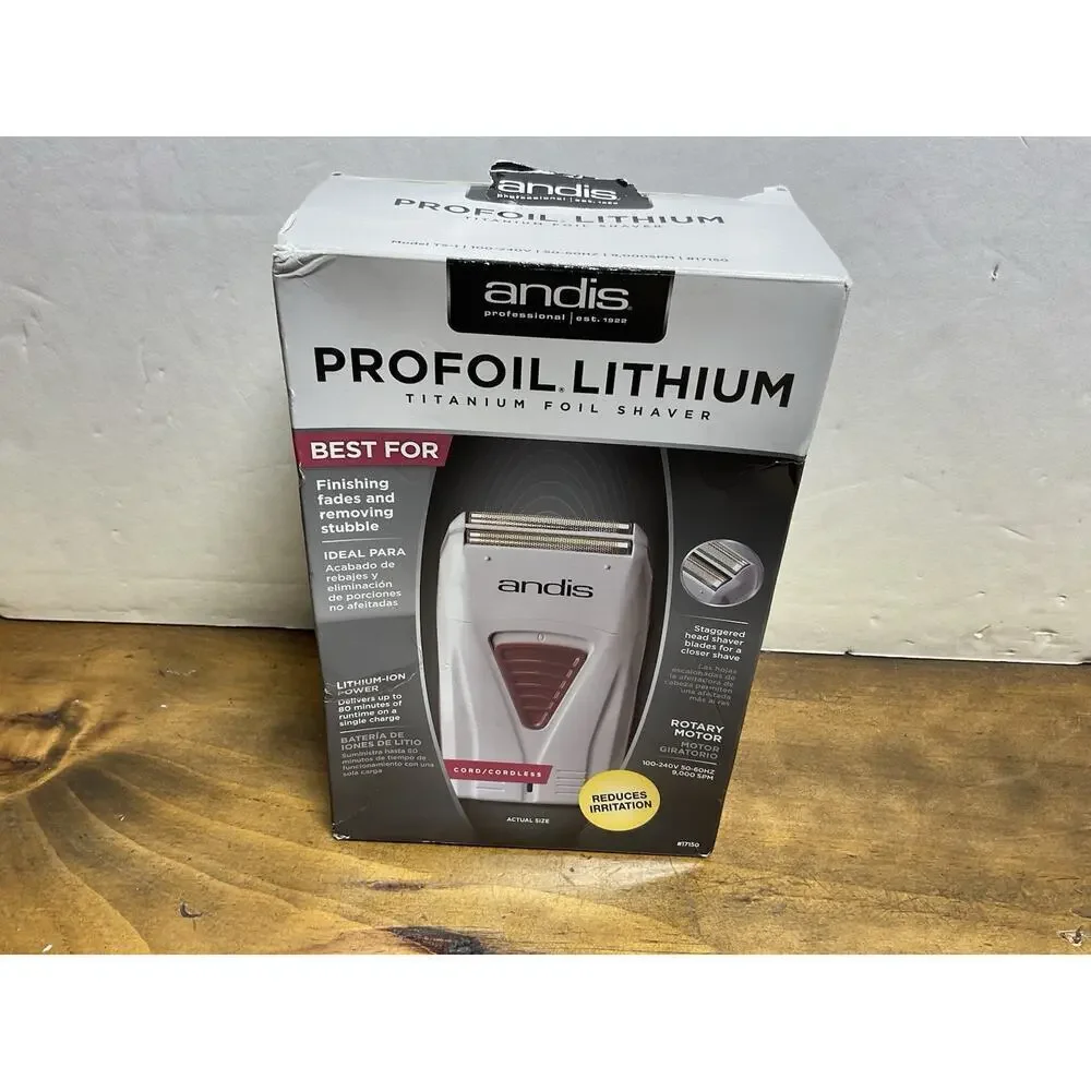 Andis 17220 Profoil Lithium Titanium Foil Shaver Cordless Copper/Rose Gold